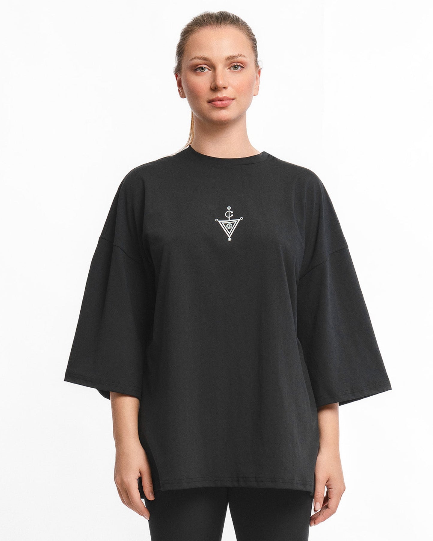 Mustan rento t-paita Olive M