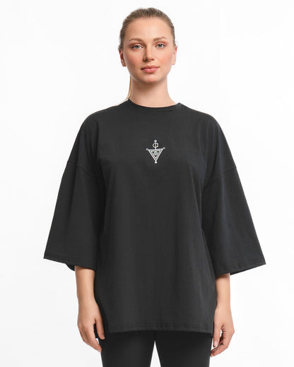 Mustan rento t-paita Olive M
